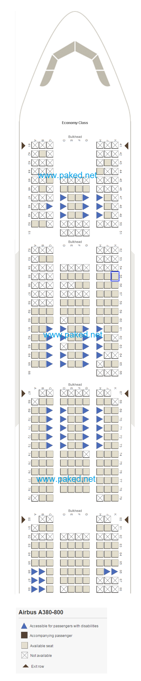 seat map a380 emirates